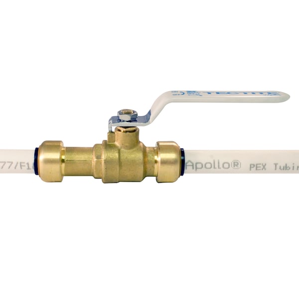 1/2 In. Brass Push-to-Connect Slip Ball Valve